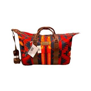 Pendleton Large Rolling Tote Bag With Retractable Handle New With Tags